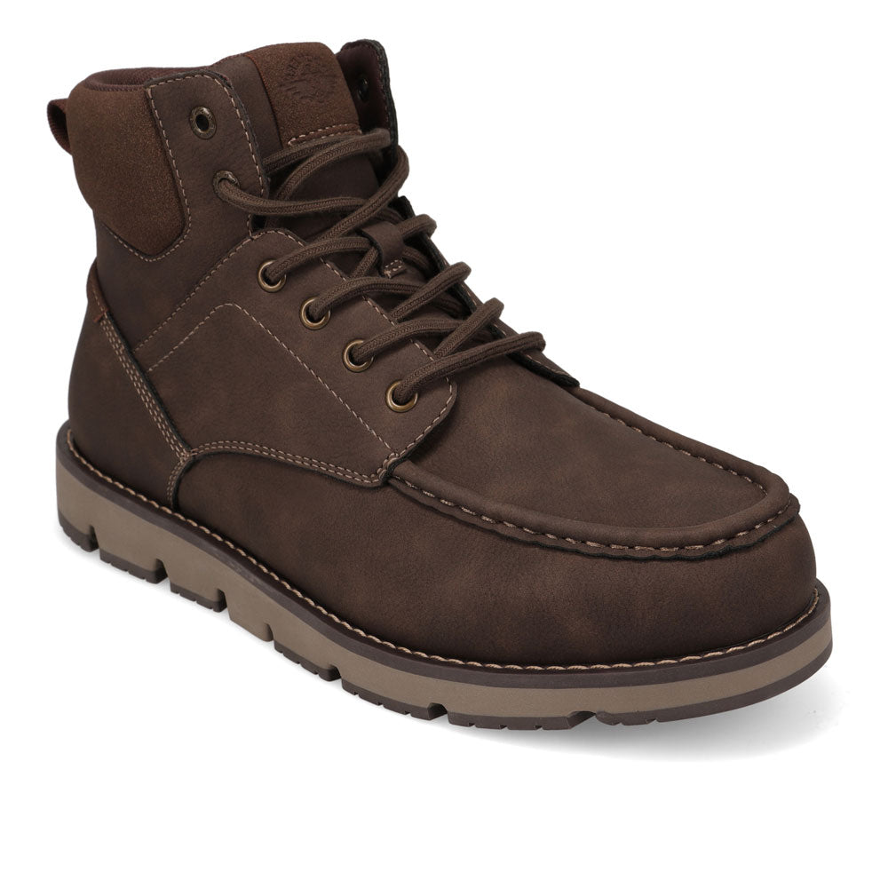 Dark Brown/Brown-Dockers Mens Derrick Rugged Casual Chukka Boot