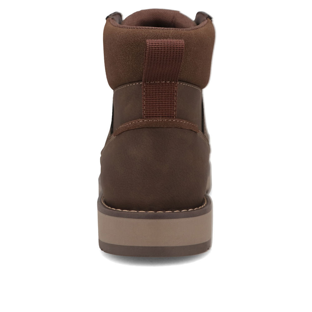 Dark Brown/Brown-Dockers Mens Derrick Rugged Casual Chukka Boot