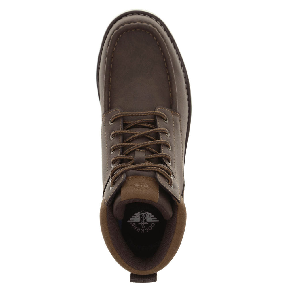 Dark Brown-Dockers Mens Derrick Rugged Casual Chukka Boot
