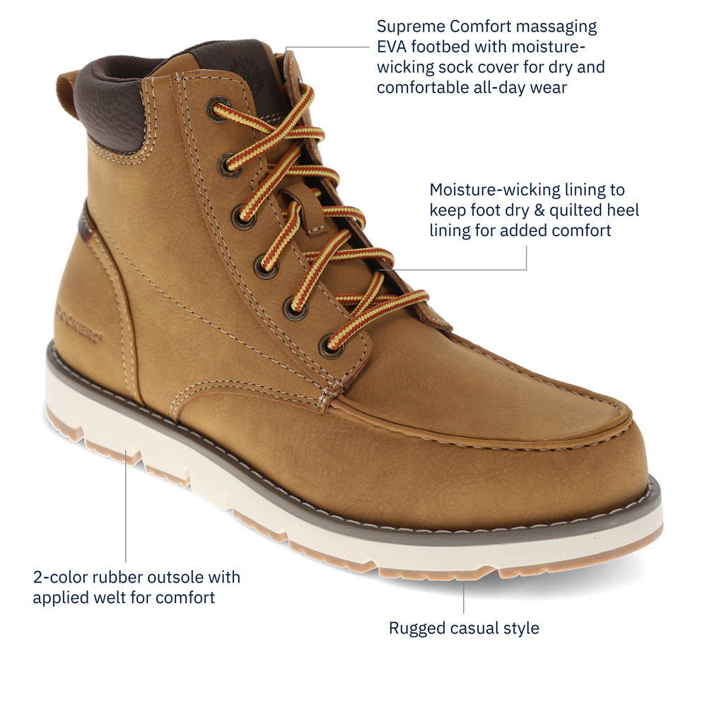 Wheat-Dockers Mens Davis Rugged Casual Chukka Boot