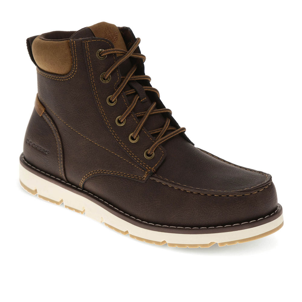 Dark Brown-Dockers Mens Davis Rugged Casual Chukka Boot