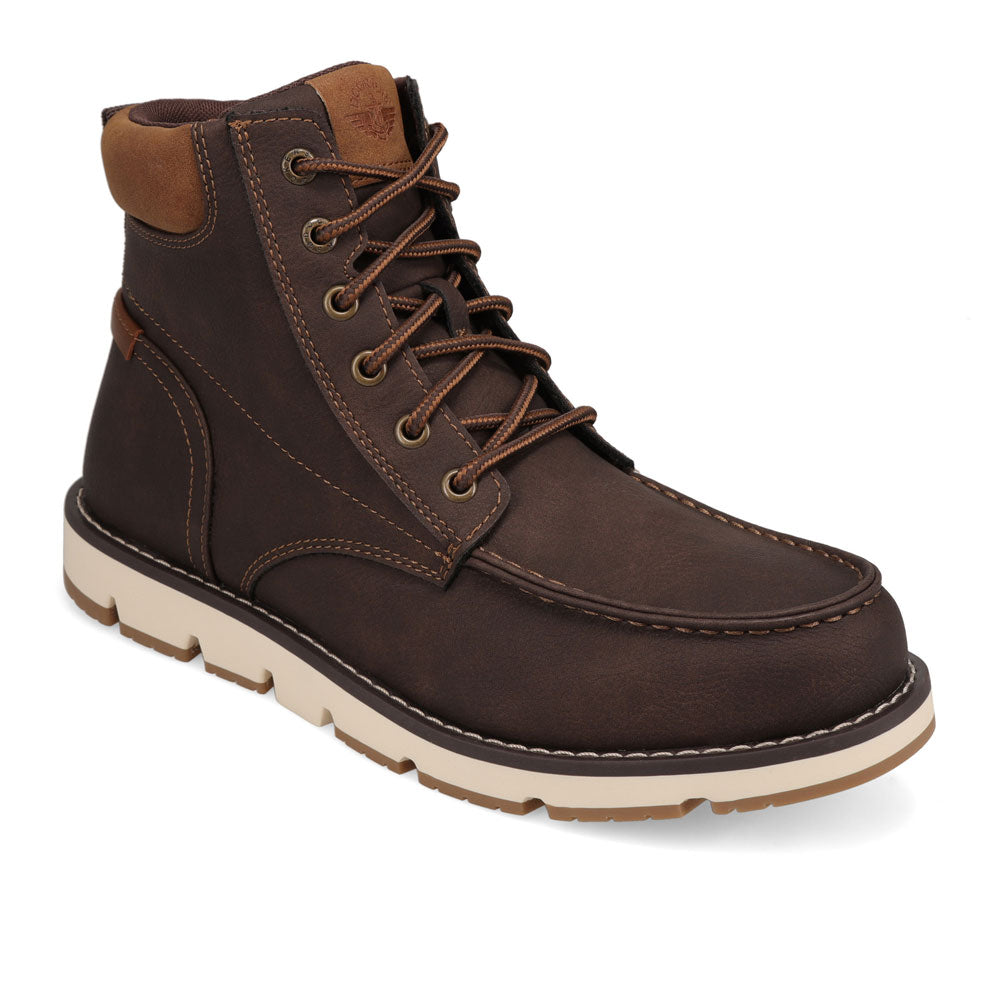 Dark Brown-Dockers Mens Davis Rugged Casual Chukka Boot