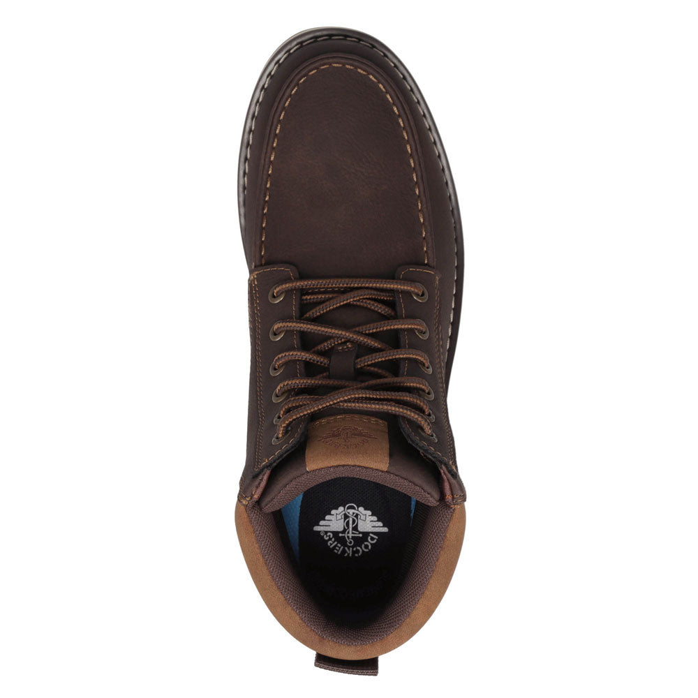 Dark Brown-Dockers Mens Davis Rugged Casual Chukka Boot
