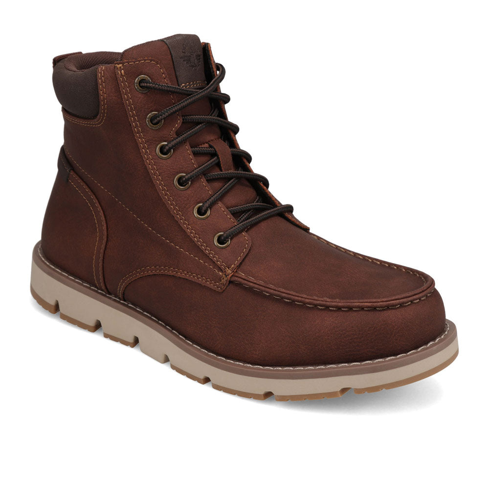 Briar-Dockers Mens Davis Rugged Casual Tumbled Moc Toe Boot