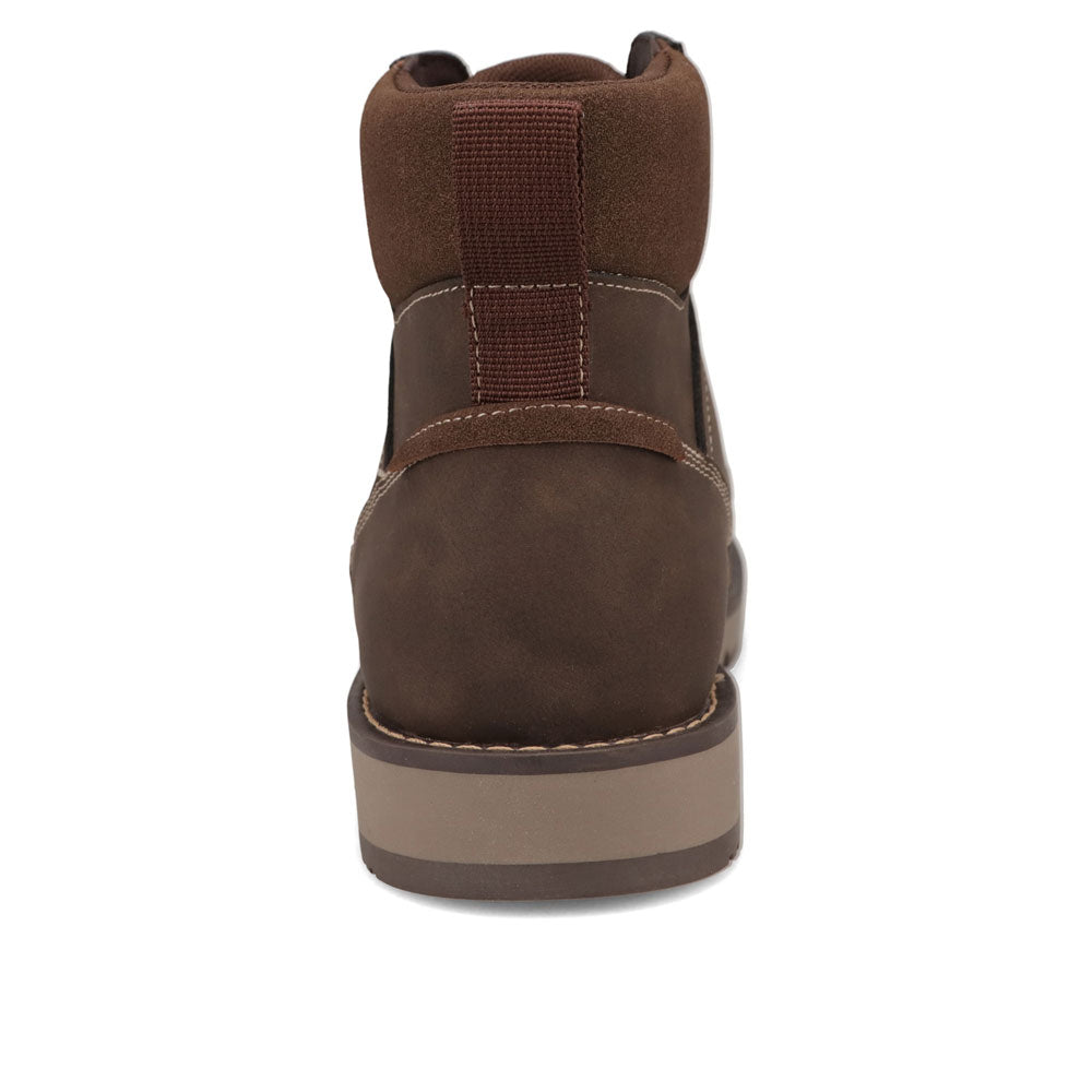 Dark Brown/Brown-Dockers Mens Dustin Rugged Casual Chukka Boot