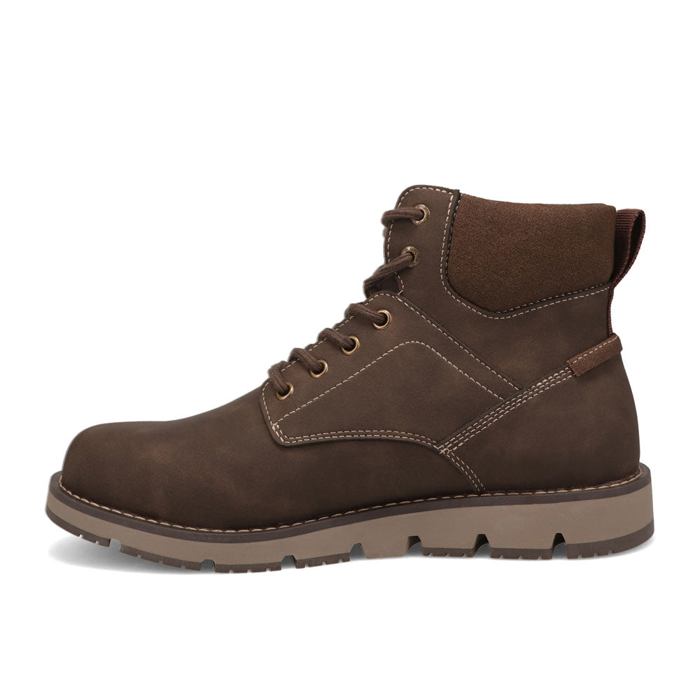 Dark Brown/Brown-Dockers Mens Dustin Rugged Casual Chukka Boot