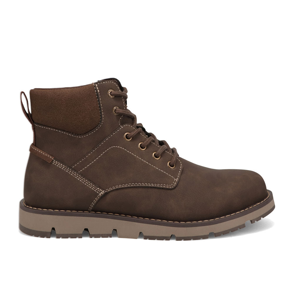 Dark Brown/Brown-Dockers Mens Dustin Rugged Casual Chukka Boot