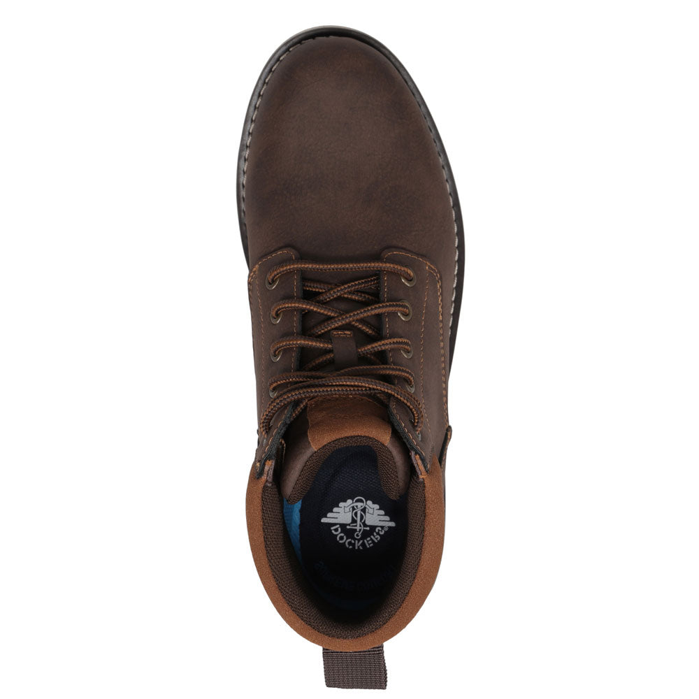 Dark Brown-Dockers Mens Dustin Rugged Casual Chukka Boot