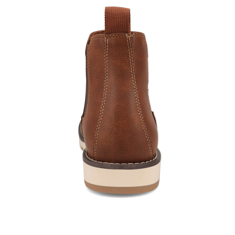 Cognac-Dockers Mens Dylan Rugged Casual Chelsea Boot