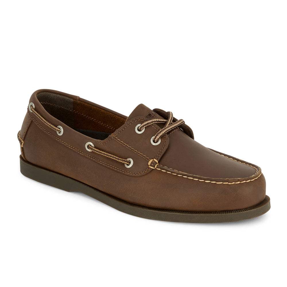 Rust-Dockers Mens Vargas Genuine Leather Casual Classic Rubber Sole Boat Shoe