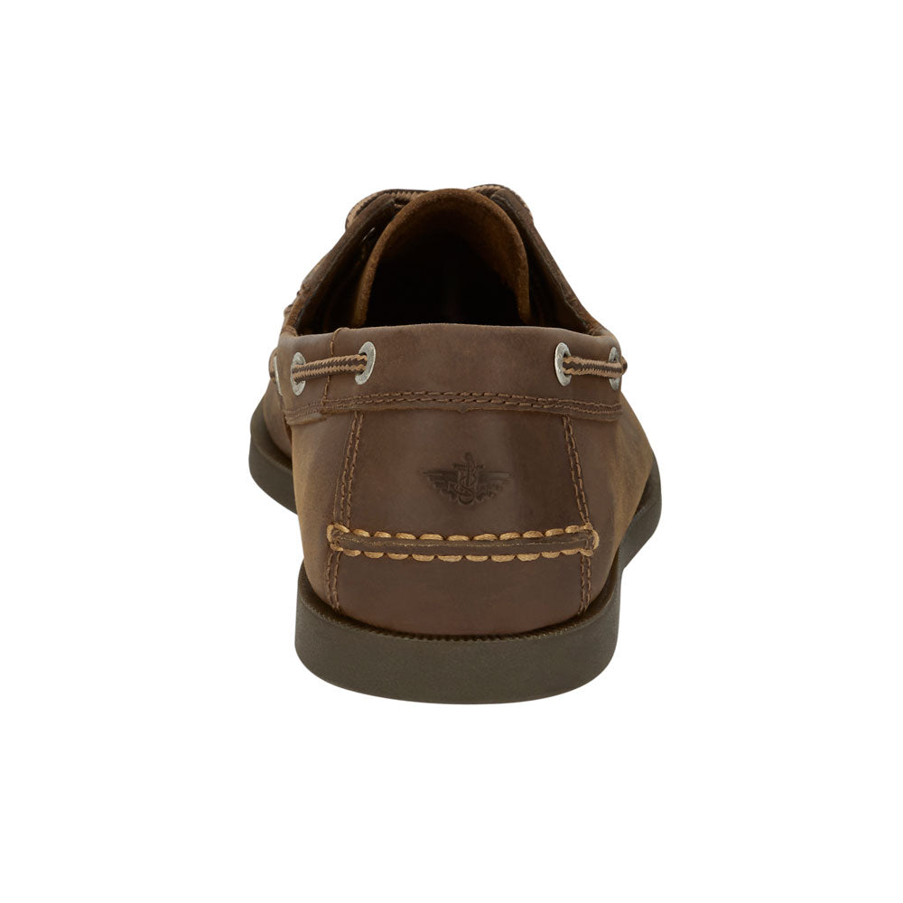 Rust-Dockers Mens Vargas Genuine Leather Casual Classic Rubber Sole Boat Shoe