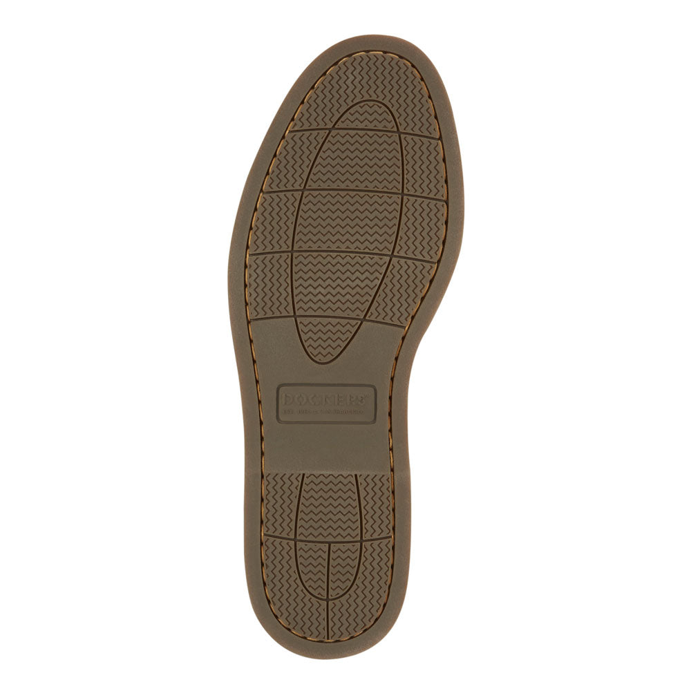 Rust-Dockers Mens Vargas Genuine Leather Casual Classic Rubber Sole Boat Shoe