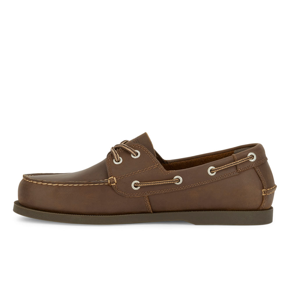 Rust-Dockers Mens Vargas Genuine Leather Casual Classic Rubber Sole Boat Shoe