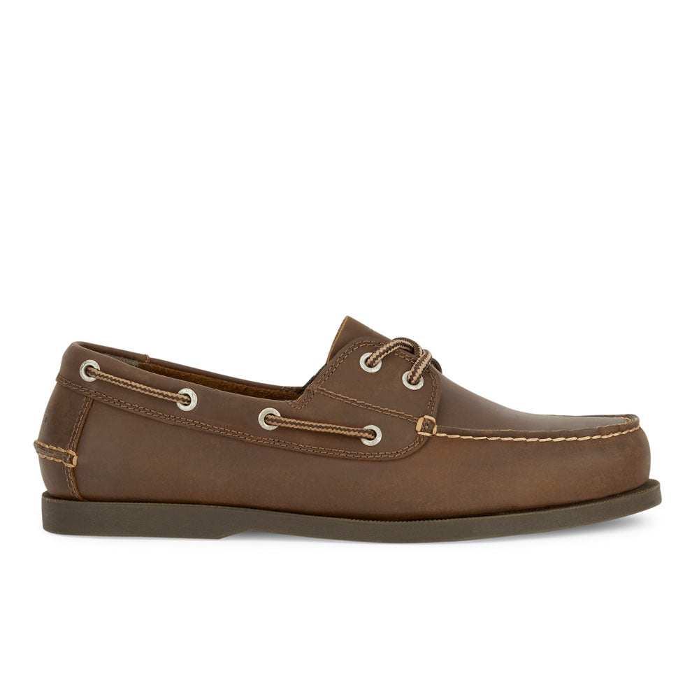Rust-Dockers Mens Vargas Genuine Leather Casual Classic Rubber Sole Boat Shoe