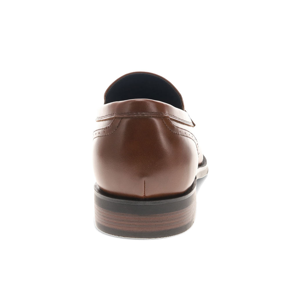Cognac-Dockers Mens Emerson Penny Synthetic Leather Dress Loafer Slip On Shoe