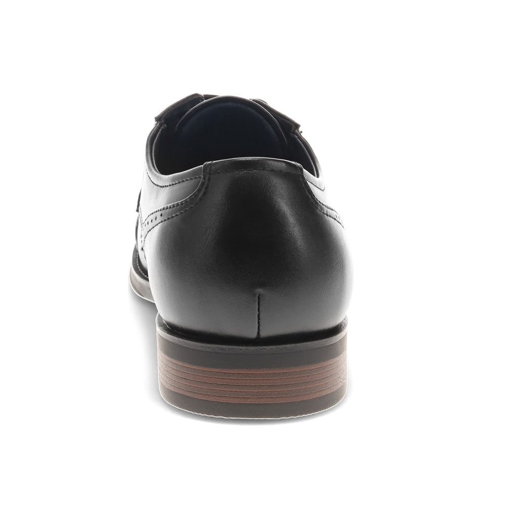 Black-Dockers Mens Echo Synthetic Leather Cap Toe Dress Oxford Lace Up Shoe