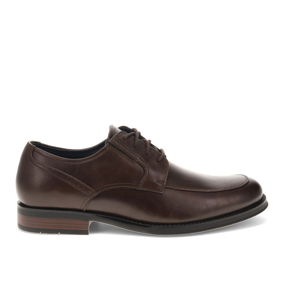 Chestnut-Dockers Mens Elmer Synthetic Leather Dress Oxford Lace Up Shoe