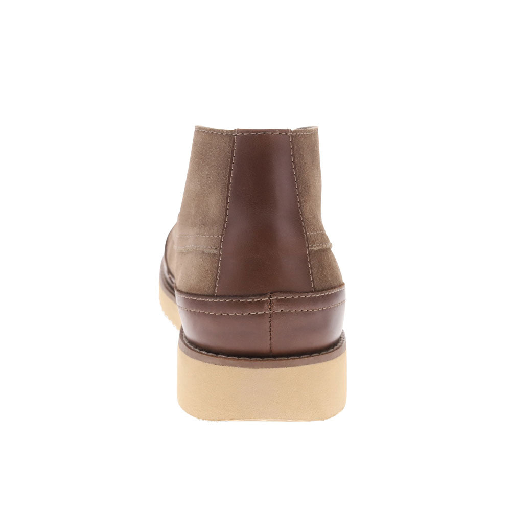 Taupe-Dockers Mens Calgary Moc Toe Lace Up Dress Casual Ankle Boot