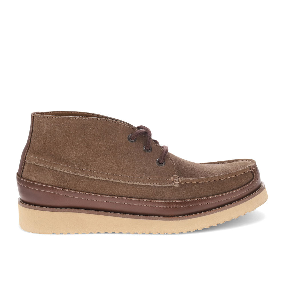 Taupe-Dockers Mens Calgary Moc Toe Lace Up Dress Casual Ankle Boot