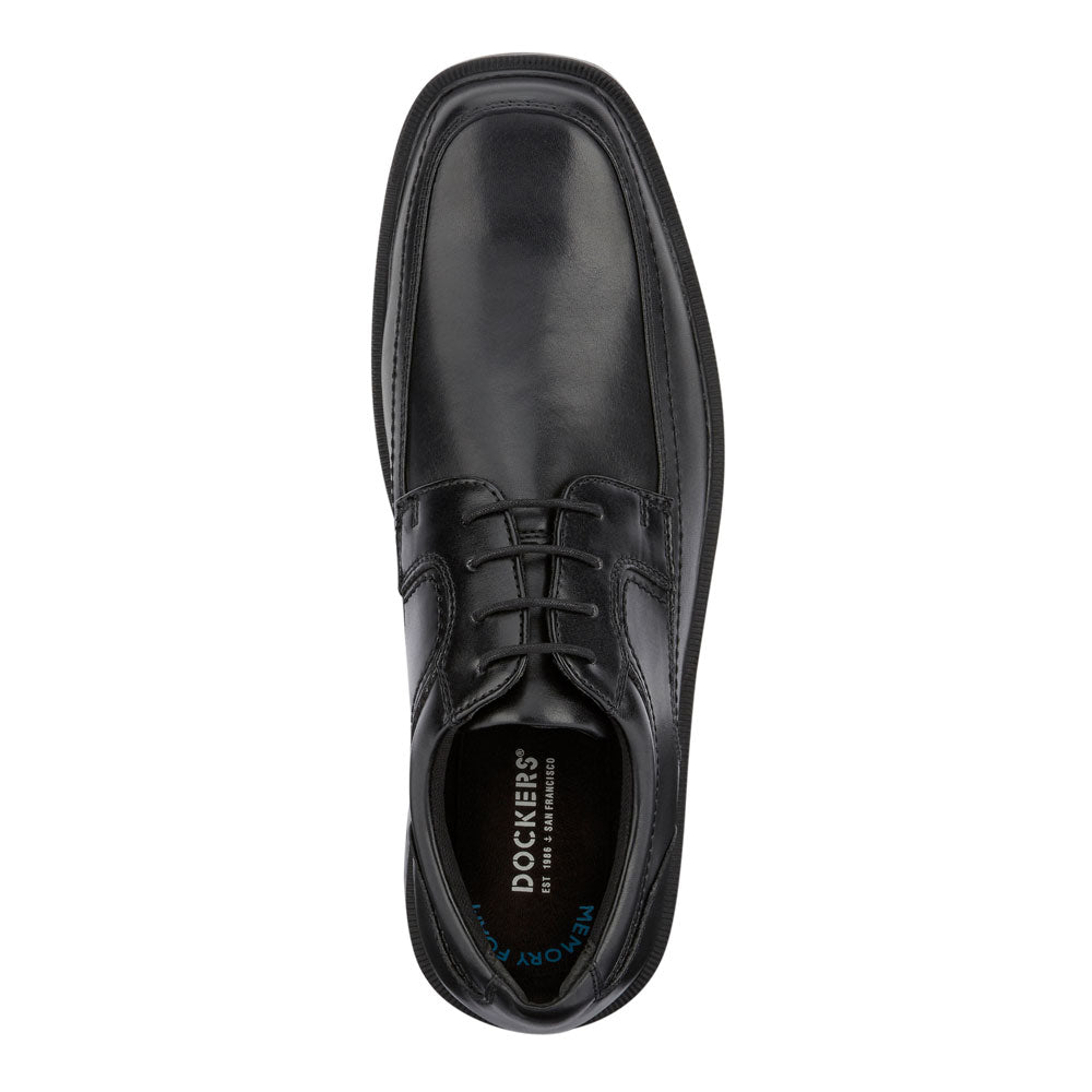 Black-Dockers Mens Manvel Business Dress Lace-up Oxford Shoe
