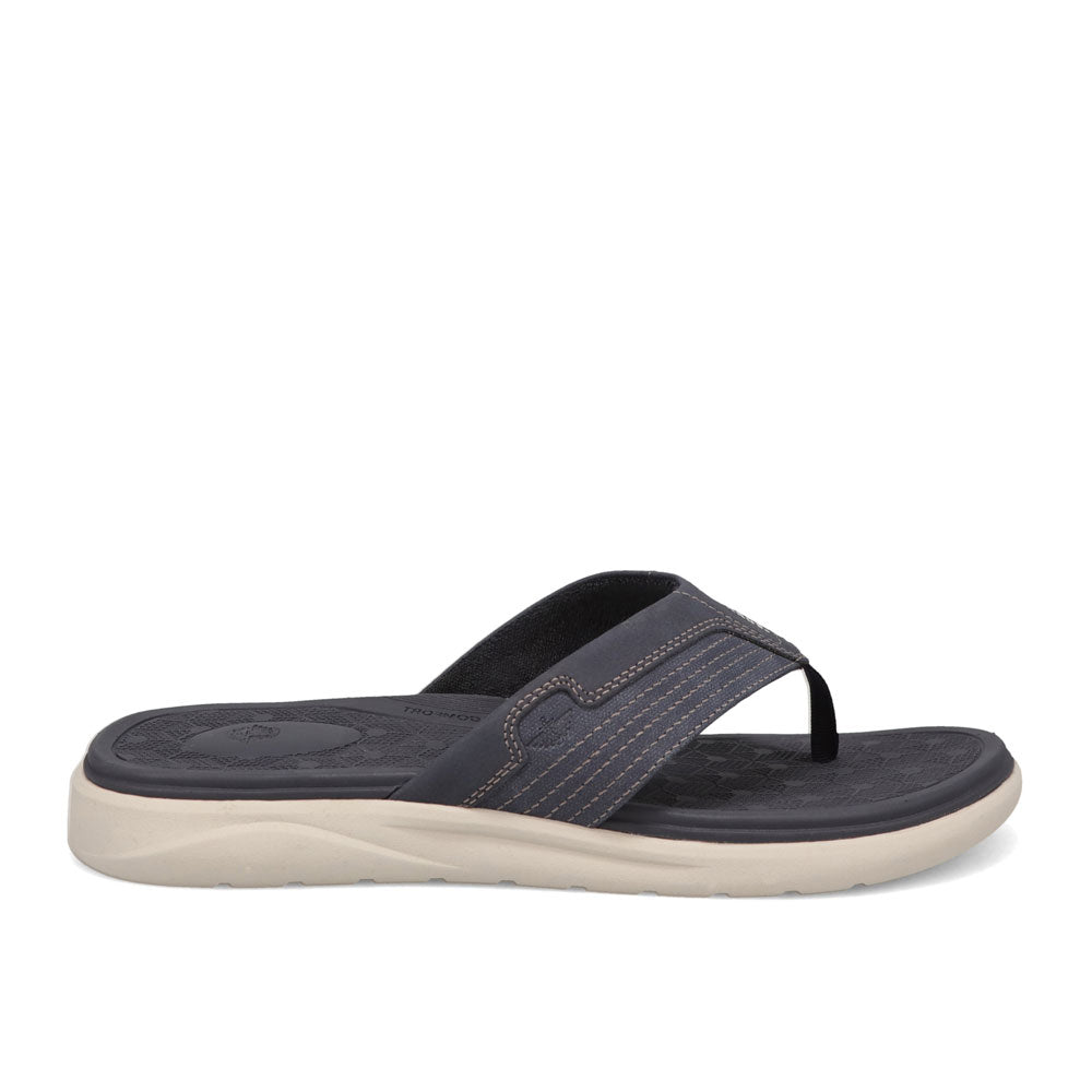 Blue-Dockers Mens Cabana Casual Nubuck Thong Flip Flop