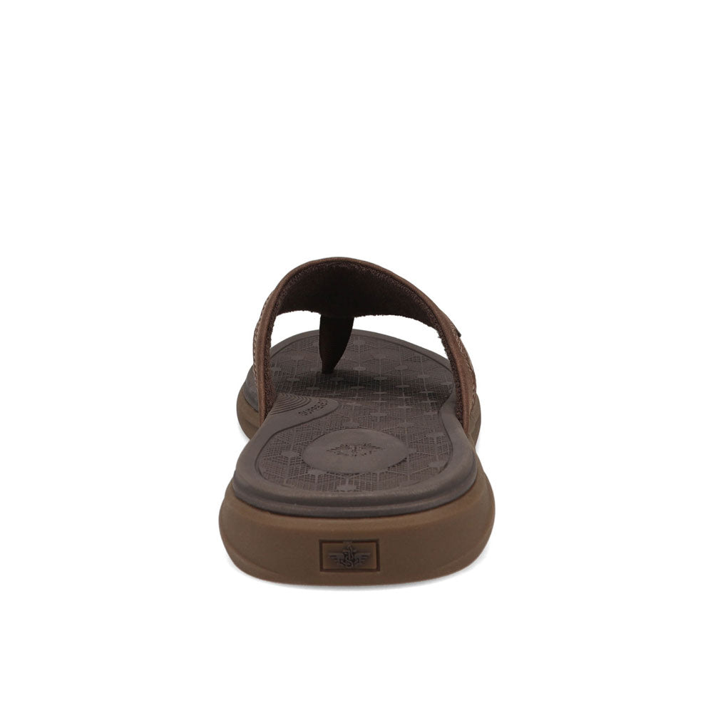 Black-Dockers Mens Cliff Casual Nubuck Thong Flip Flop