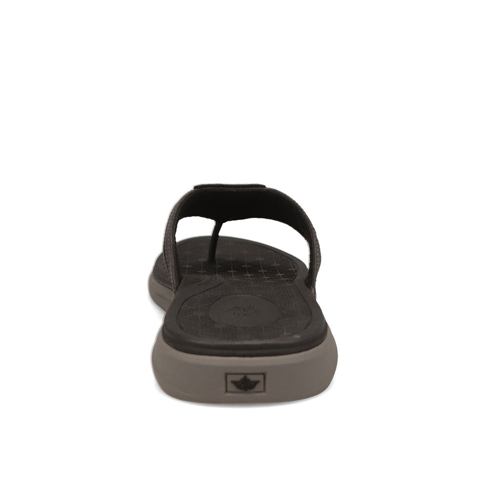 Black-Dockers Mens Cliff Casual Nubuck Thong Flip Flop