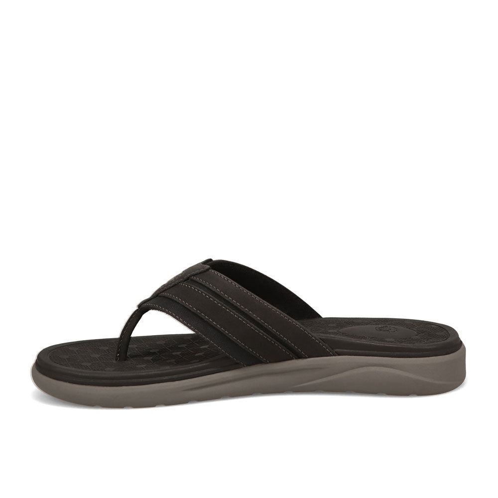 Black-Dockers Mens Cliff Casual Nubuck Thong Flip Flop