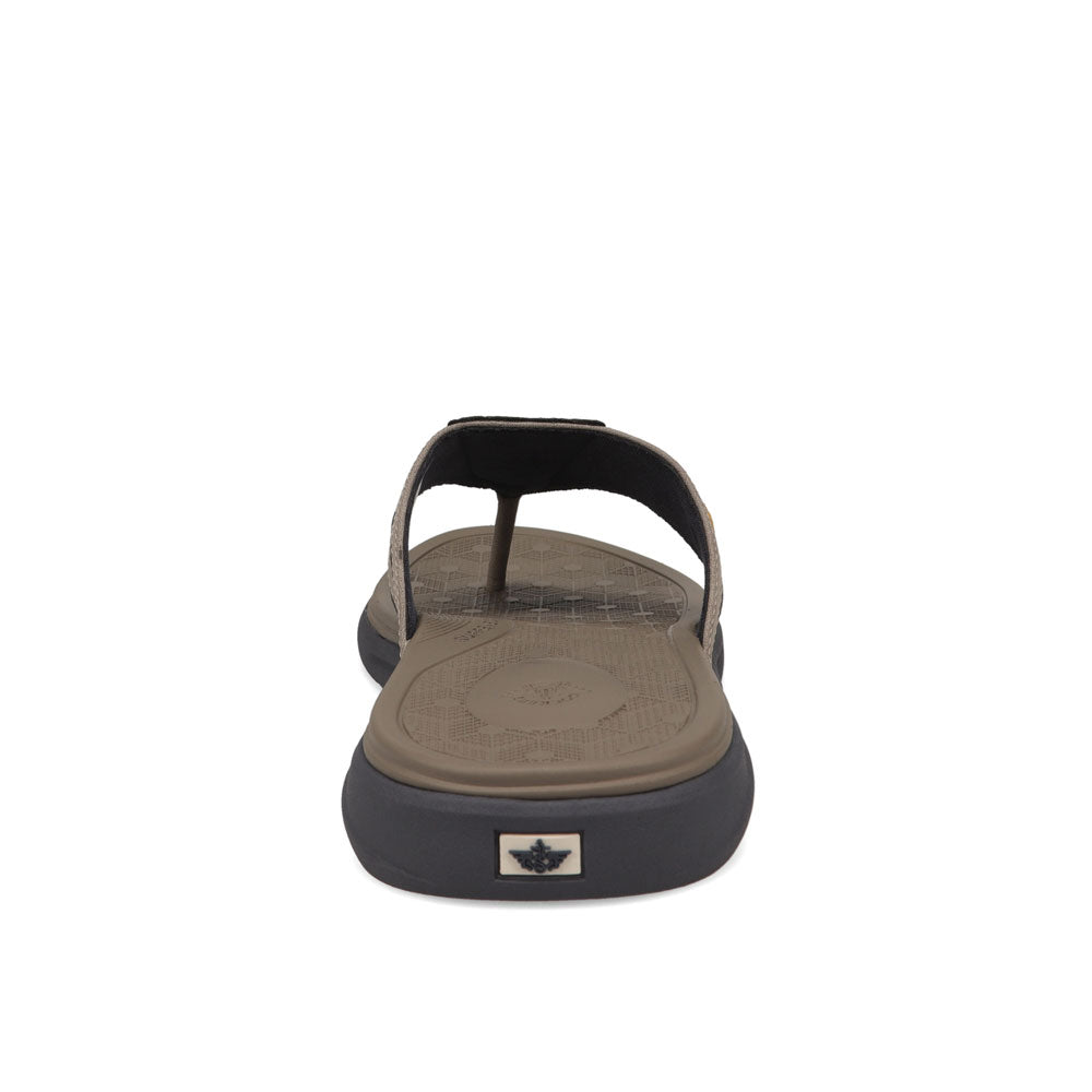 Grey/Navy-Dockers Mens Cliff Casual Nubuck Thong Flip Flop