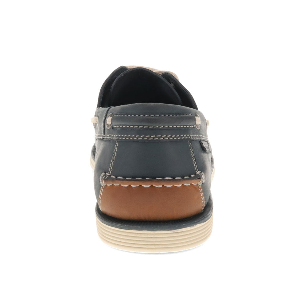 Navy-Dockers Mens Dennison Genuine Leather Dress Casual Boat Shoe