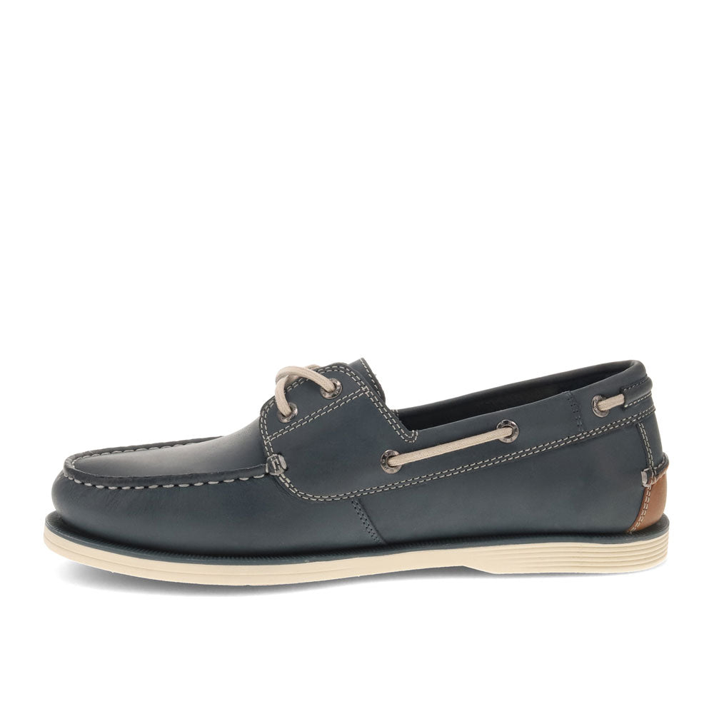 Navy-Dockers Mens Dennison Genuine Leather Dress Casual Boat Shoe