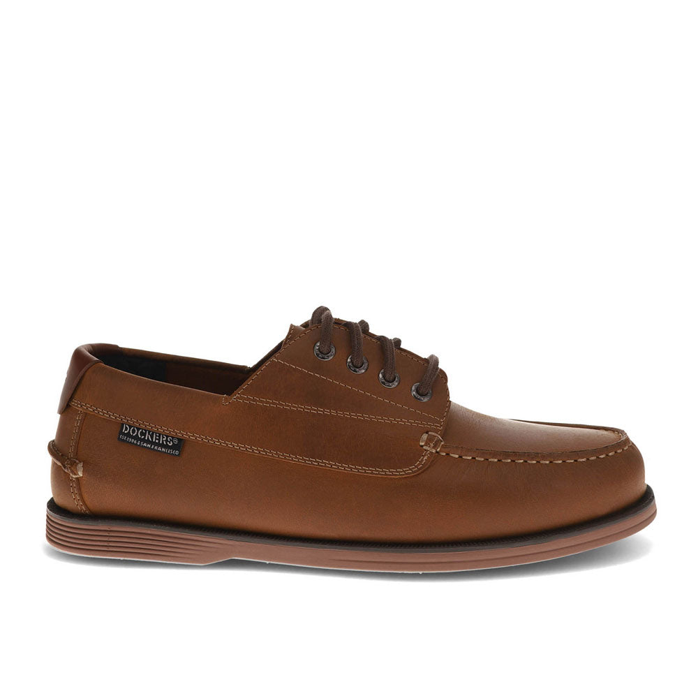 Saddle Tan-Dockers Mens Dawson Active Rebound Boat Shoe