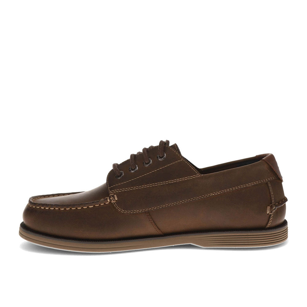 Antique Brown-Dockers Mens Dawson Active Rebound Boat Shoe