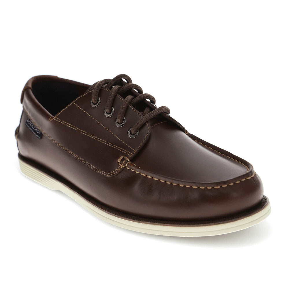 Mahogany-Dockers Mens Dawson Active Rebound Boat Shoe