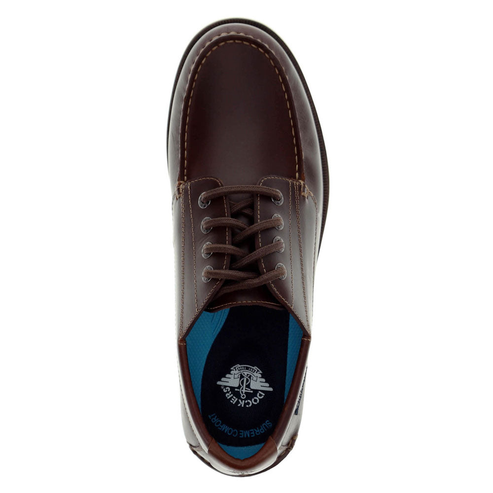 Mahogany-Dockers Mens Dawson Active Rebound Boat Shoe