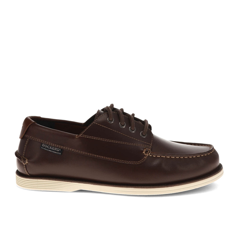 Mahogany-Dockers Mens Dawson Active Rebound Boat Shoe