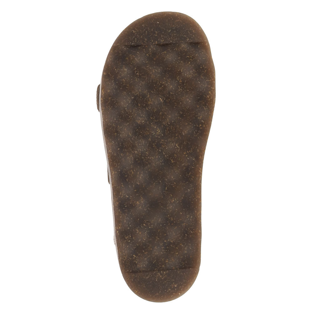 Taupe-Dockers Mens Benham Synthetic Suede Casual Slip On Sandal Shoe