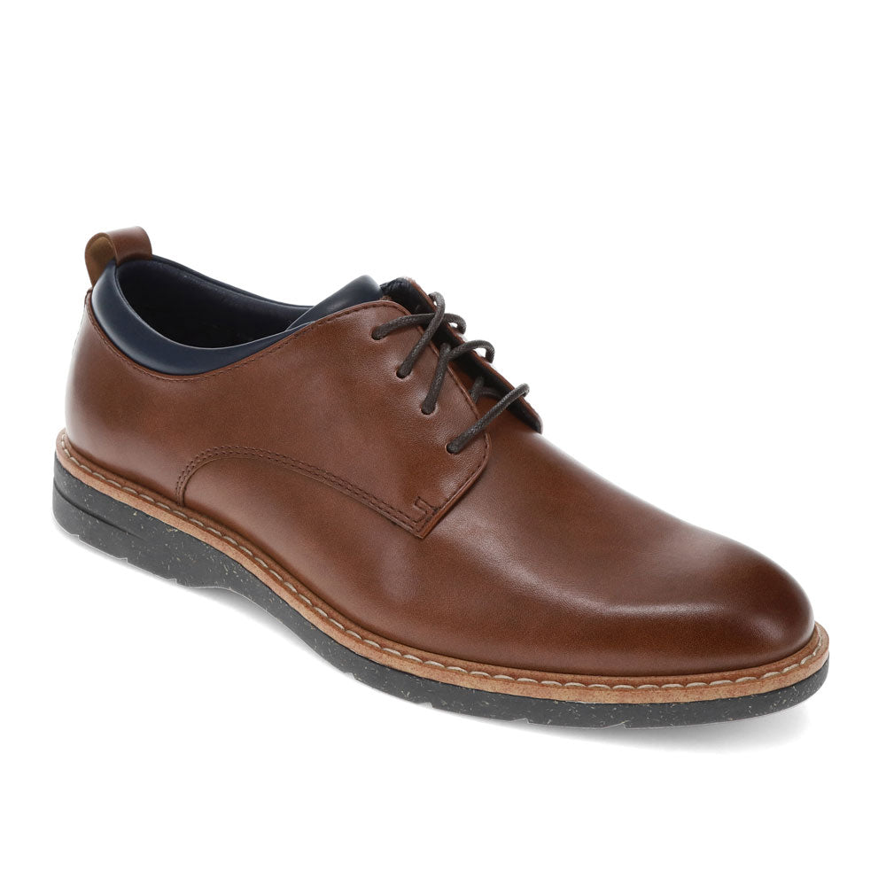 Cognac-Dockers Mens Damick Dress Casual Lace Up Oxford Shoe
