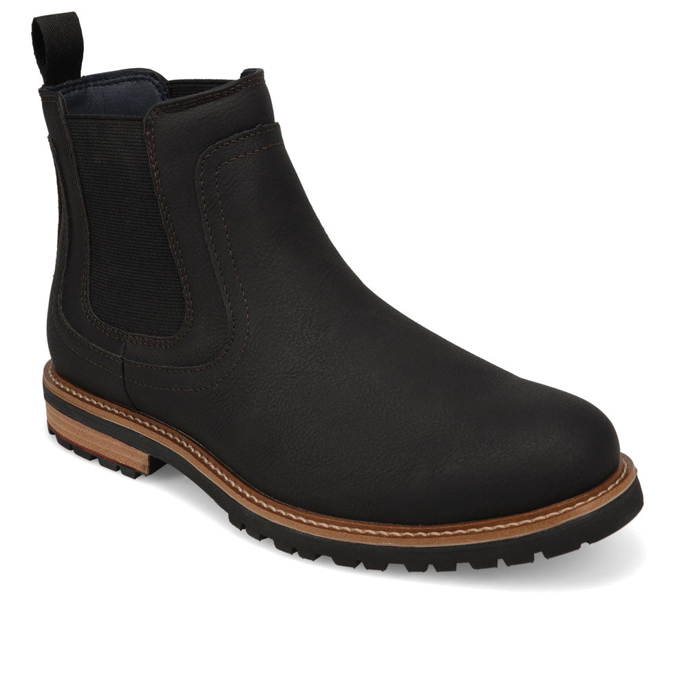 Black-Dockers Mens Camden Rugged Chelsea Boot