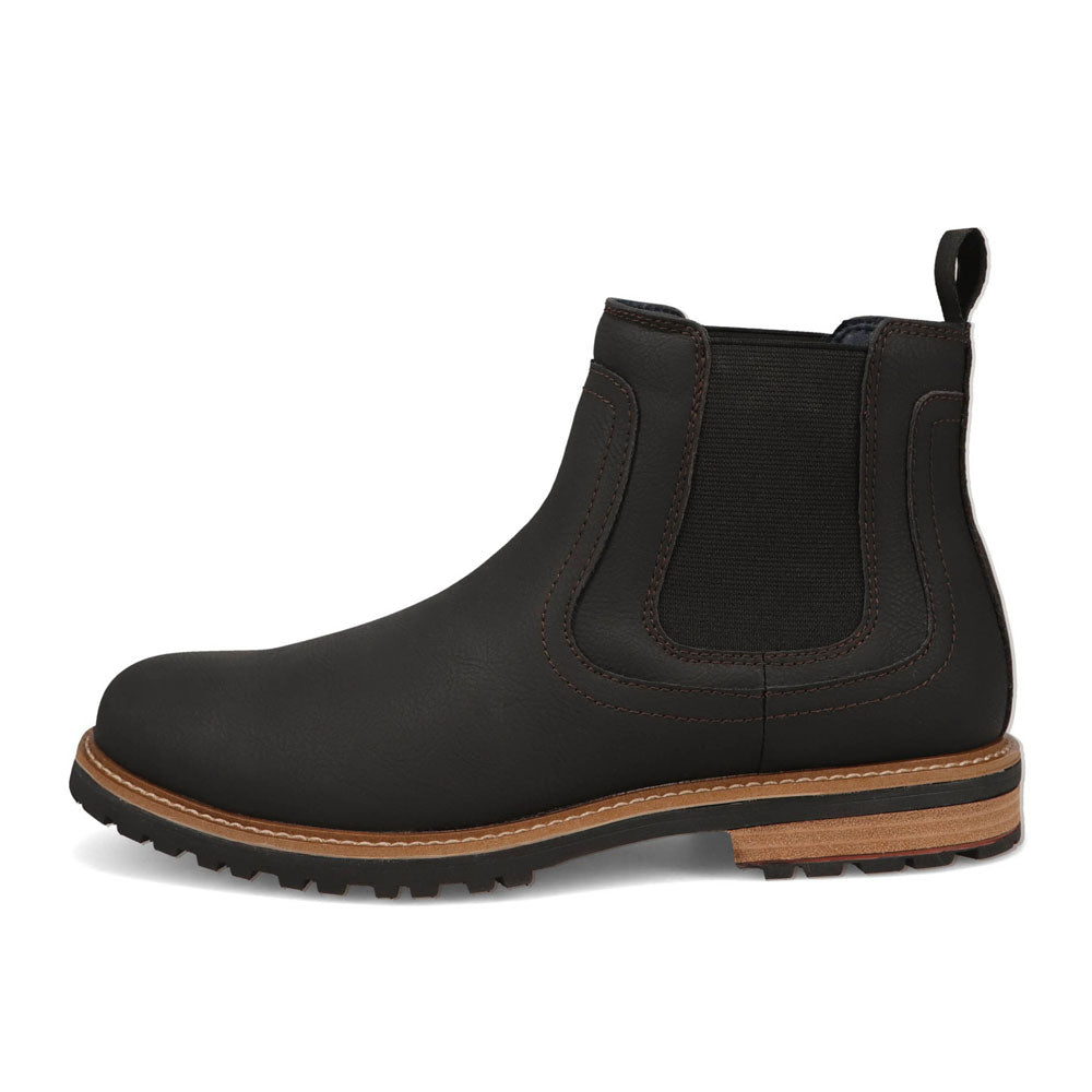 Black-Dockers Mens Camden Rugged Chelsea Boot