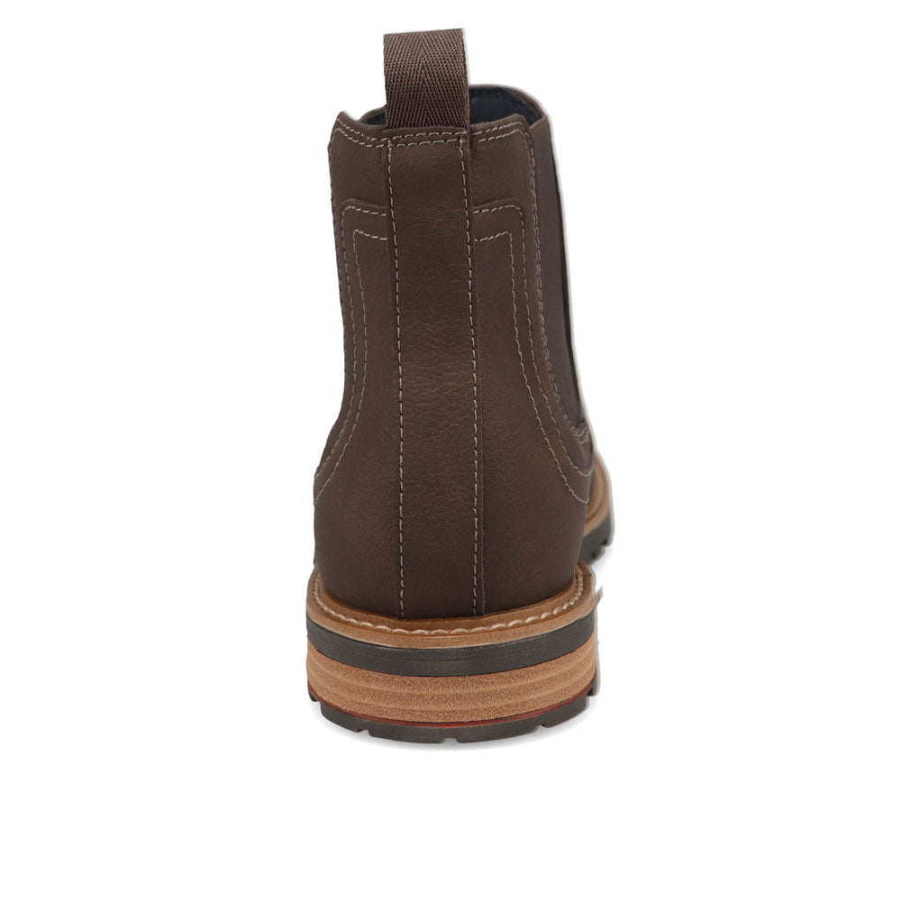 Dk Brown-Dockers Mens Camden Rugged Chelsea Boot
