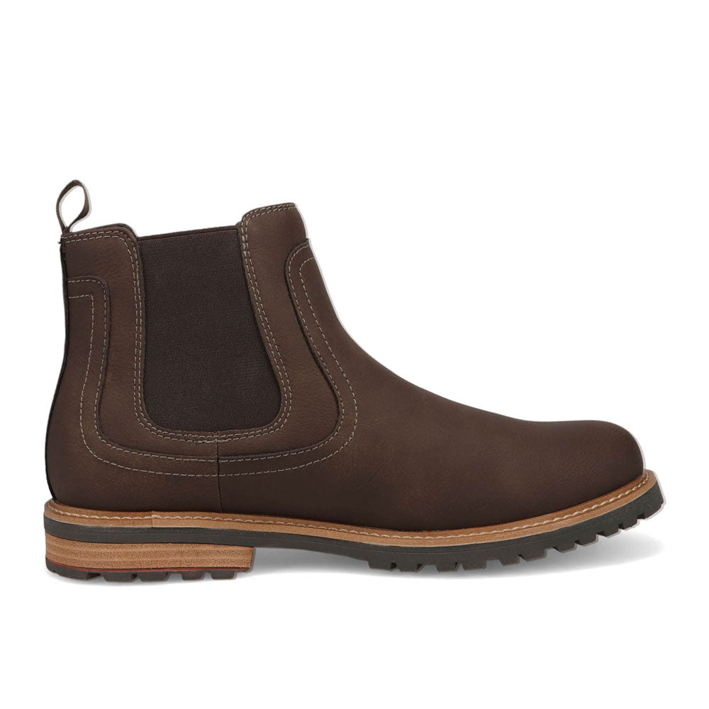 Dk Brown-Dockers Mens Camden Rugged Chelsea Boot