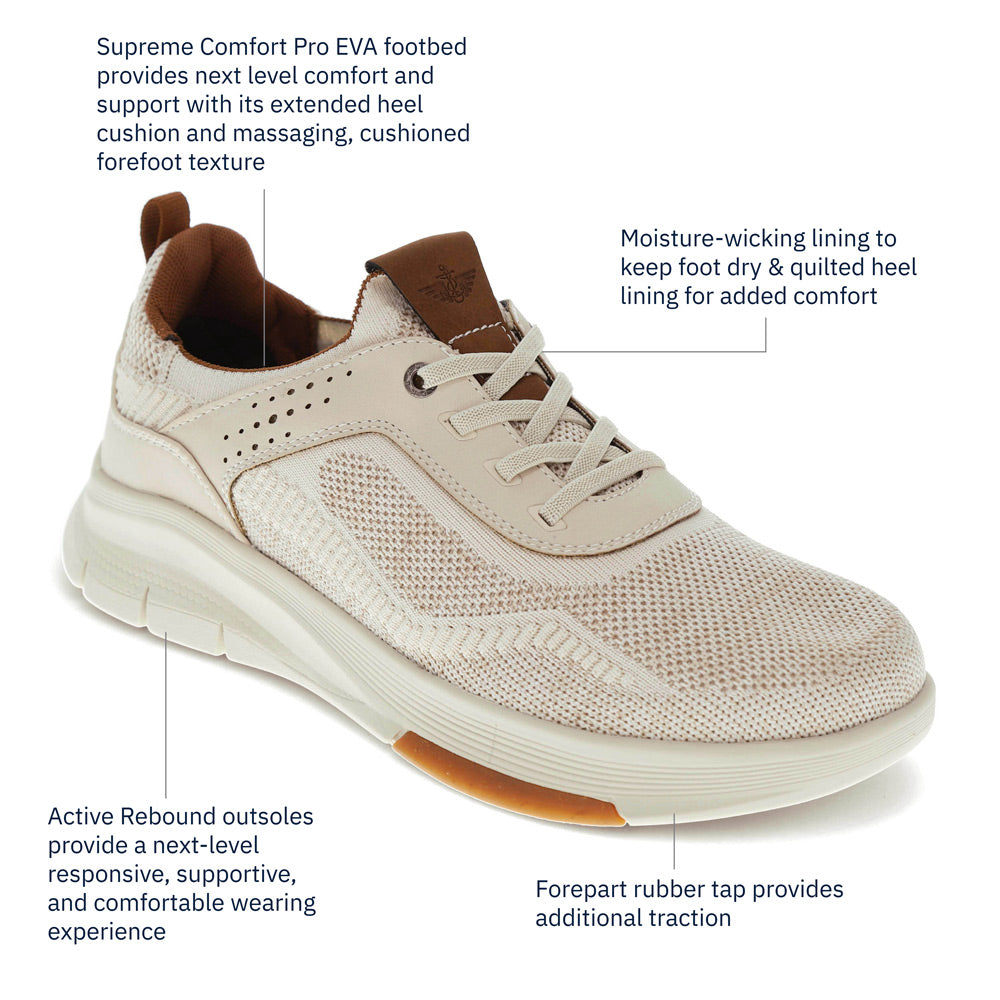 Off White-Dockers Mens Pulse Active Rebound Casual Sneaker