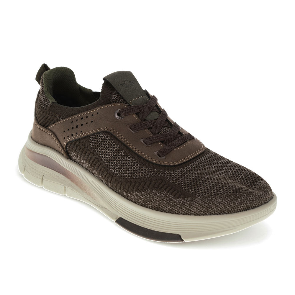 Dark Brown-Dockers Mens Pulse Active Rebound Casual Sneaker