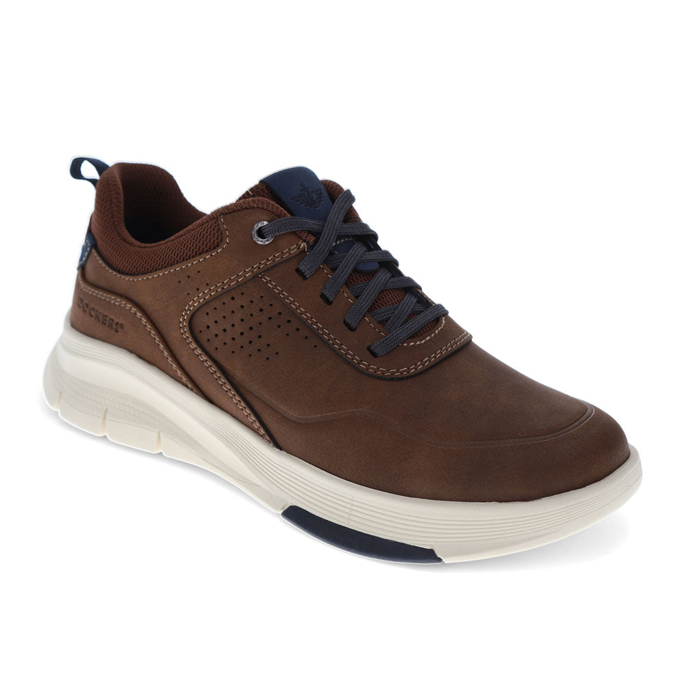 Dark Tan-Dockers Mens Pivot Active Rebound Casual Sneaker