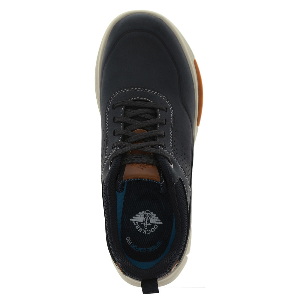 Navy/Tan-Dockers Mens Pivot Active Rebound Casual Sneaker