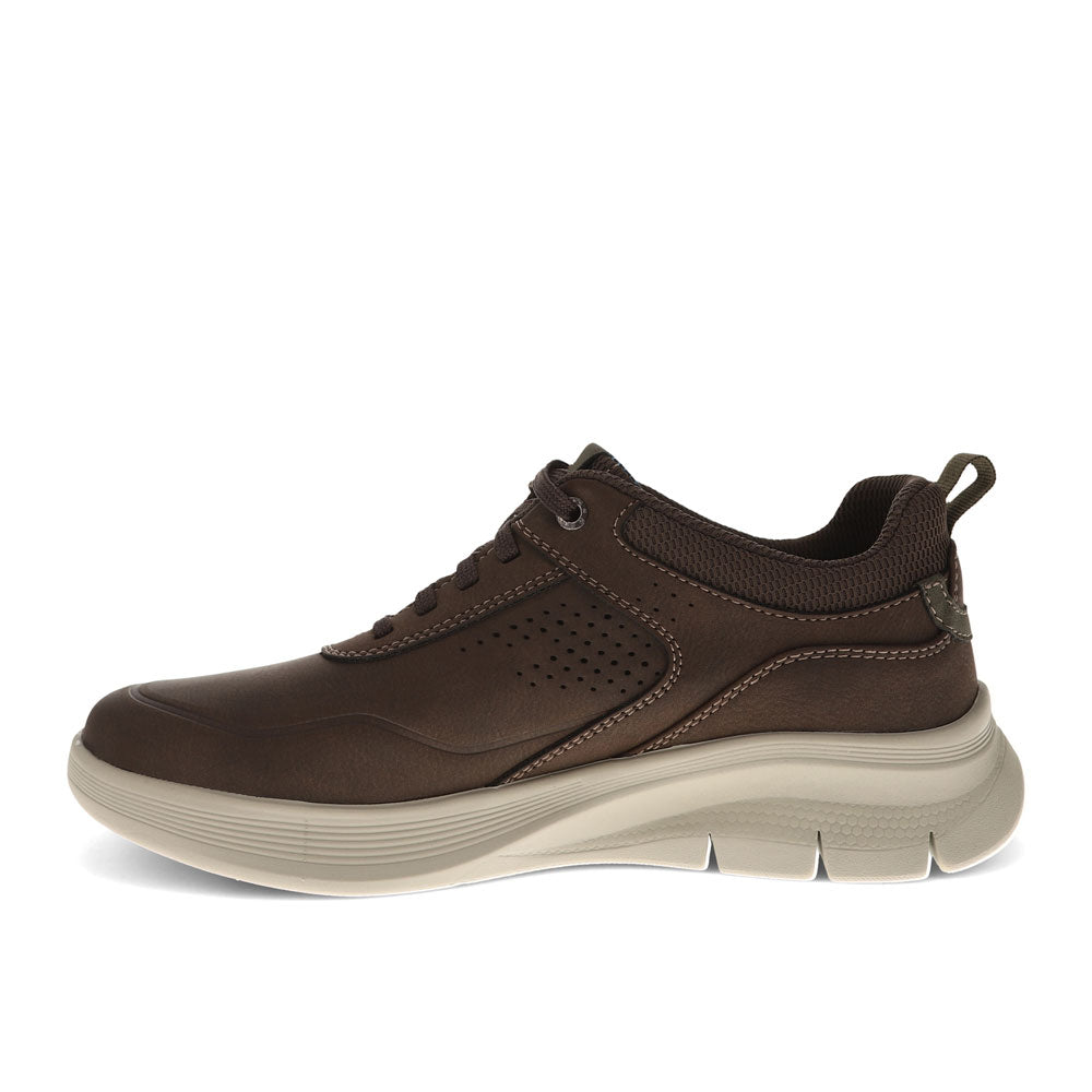 Dark Brown-Dockers Mens Pivot Active Rebound Casual Sneaker
