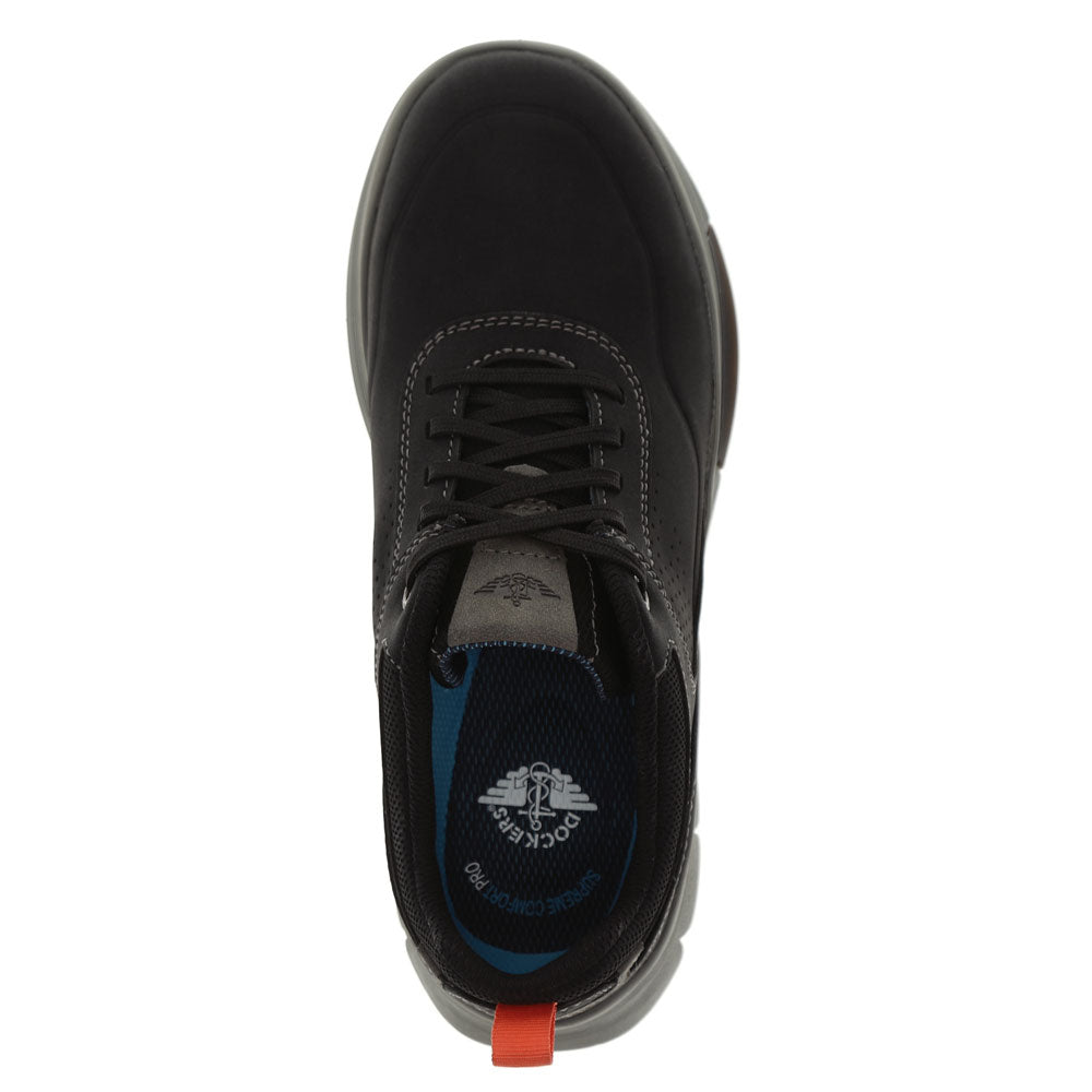 Black-Dockers Mens Pivot Active Rebound Casual Sneaker