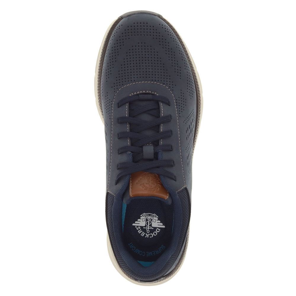 Navy-Dockers Mens GO-2 Dress Casual Lace Up Sneaker Shoe
