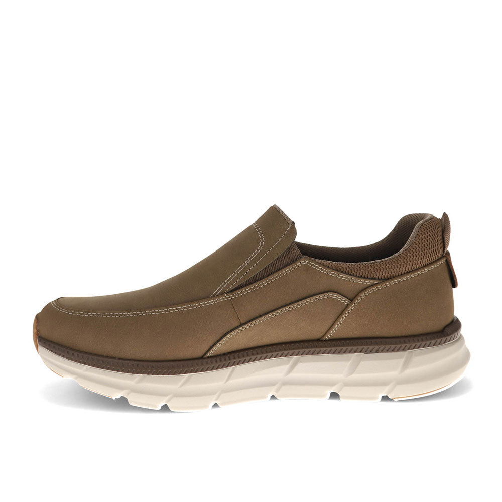 Taupe-Dockers Mens GO-TIME Active Rebound Slip-on Sneaker